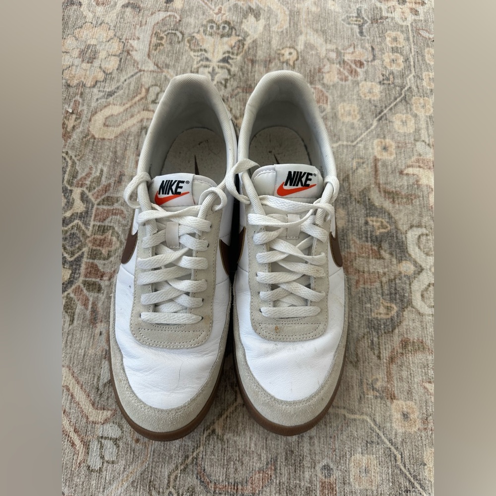 Nike Men's White and Tan Sneakers